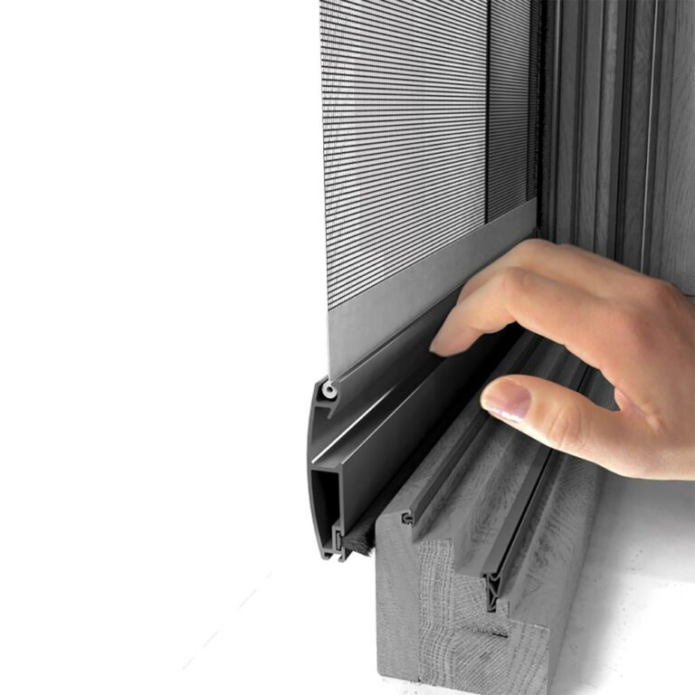 Moustiquaire Verticale Roulante 140x160 cm Marron | Leroy Merlin