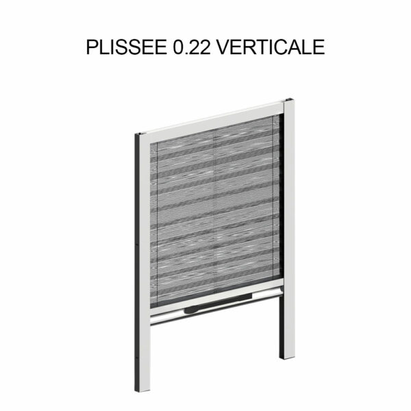 Moustiquaire plissée 0.22 verticale